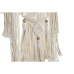 Decorațiune Suspendată Home ESPRIT Crem Natural Boho Macrame (2 Unități)