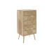 Cajonera DKD Home Decor   Marrón claro Metal Pino Madera de Paulonia Natural Moderno 45 x 35 x 93 cm