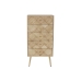 Cajonera DKD Home Decor   Marrón claro Metal Pino Madera de Paulonia Natural Moderno 45 x 35 x 93 cm