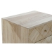 Cajonera DKD Home Decor   Marrón claro Metal Pino Madera de Paulonia Natural Moderno 45 x 35 x 93 cm