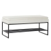 Foot-of-bed Bench DKD Home Decor Czarny Beżowy Żelazo 80,5 x 36 x 35,5 cm