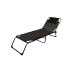 Marbueno Tumbona Plegable Acero Con Cojin Jardin y Piscina 190X58X27 cm Negra 10004