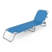 Marbueno Tumbona Plegable Acero Azul Playa y Piscina 187X55X24 cm 10022