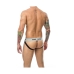 G-streng Mob Eroticwear Hvid Sort XL