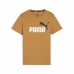 Camisola de Manga Curta Infantil Puma Essentials+ Dourado