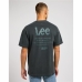 Maglia a Maniche Corte Uomo Lee Loose Logo Nero