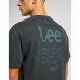 Kortærmet T-shirt til Mænd Lee Loose Logo Sort