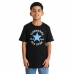 Camisola de Manga Curta Infantil Converse Sustainable Core Preto