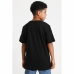 Camisola de Manga Curta Infantil Converse Sustainable Core Preto