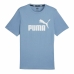 Kortærmet T-shirt til Mænd Puma Essentials Zen Indigo