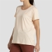 T-shirt à manches courtes femme +8000 Acacia Beige