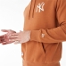 Damen Sweater mit Kapuze New Era League Essential New York Braun