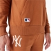 Bluza z kapturem Damska New Era League Essential New York Brązowy