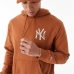 Sweat à capuche femme New Era League Essential New York Marron