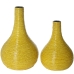 Ensemble de 2 Vases Alexandra House Living Jaune Céramique 25 x 36 x 37 cm (2 Pièces)