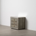 Nachttisch CHLOE Gold Spiegel Kristall Holz MDF 51 x 41 x 51 cm