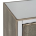 Mesa de Cabeceira CHLOE Dourado Espelho Cristal Madeira MDF 51 x 41 x 51 cm