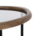 Side table Black Natural Crystal Iron Rubber wood 61 x 50 x 53 cm