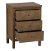 Nightstand BRAYAN Natural Paolownia wood 48 x 35 x 66 cm