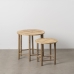 Side table Natural Bamboo 50 x 50 x 48 cm 38,5 x 38,5 x 40 cm 2 Pieces (2 Units)