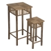 Side table Natural Bamboo 22,5 x 22,5 x 50 cm 32,5 x 32,5 x 70 cm 2 Pieces (2 Units)