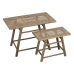 Table d'appoint Naturel Bambou 60 x 32 x 41 cm 42 x 21,5 x 32 cm 2 Pièces (2 Unités)