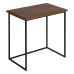 Side table LAGOM Black Natural Iron Rubber wood 60 x 40 x 60 cm 50 x 35 x 53 cm 2 Pieces (2 Units)