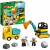 Set de Construcție Lego Camión y excavadora sobre orugas 20 Piese