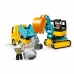 Set de Construcție Lego Camión y excavadora sobre orugas 20 Piese