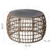 Dohányzóasztal Ariki Asztal Acél Rattan Temperált Üveg szintetikus rattan 73 x 61 x 46 cm