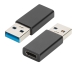 Adapter USB-C naar USB Ewent EW9650 Zwart