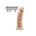 Realistinen dildo Silexd