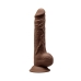 Realistinen dildo Silexd Ruskea