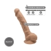 Dildo Realista Silexd Caramel Bege