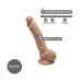 Dildo realist Silexd Caramel Bej