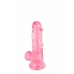 Dildo Pure Jelly Cor de Rosa