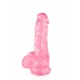 Dildo Pure Jelly Cor de Rosa M