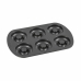 Oven Mould Quttin Doughnuts Carbon steel Black 32 x 21 x 2,3 cm (12 Units)