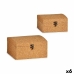 Lot de paniers Liège Bois MDF (6 Unités)