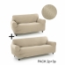 Sofa cover Sofakover Pocket Duo Romeo Beige 2 enheder (Refurbished B)