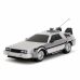 Ar Pulti Vadāma Automašīna Back to the Future Delorean Sudrabains 1:16