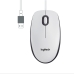 Mouse cu Cablu și Senzor Optic Logitech M100 Alb 1000 dpi