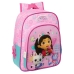 Mochila Escolar Gabby's Dollhouse Party Cor de Rosa 32 x 38 x 12 cm