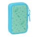 Astuccio Doppio Lilo & Stitch Aloha Turchese 12.5 x 19.5 x 4 cm 28 Pezzi