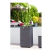 Bloempot EDA Graphit Grijs Donker grijs Plastic Vierkant 39,5 x 39,5 x 80 cm