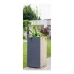 Pot EDA Graphit Gris Gris foncé Plastique Carré 39,5 x 39,5 x 80 cm