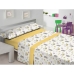 Duvet cover set Hosteline FLO Multicolour Single 2 Pieces