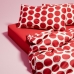 Jeu de draps Benetton Rouge Taupes 4 Pièces