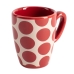 Lot de tasses avec soucoupes Benetton Rouge Grès Taupes 4 Pièces