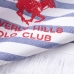 Badhanddoek Beverly Hills Polo Club Blauw Wit 100% katoen 80 x 165 cm